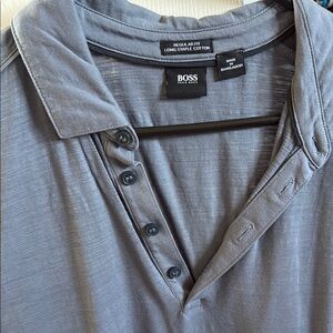 BOSS Men's Gray Polo Shirt